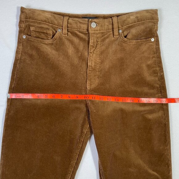 Banana Republic Premium Denim High Rise Straight Ankle Corduroy Pants Size 31L - Picture 6 of 13